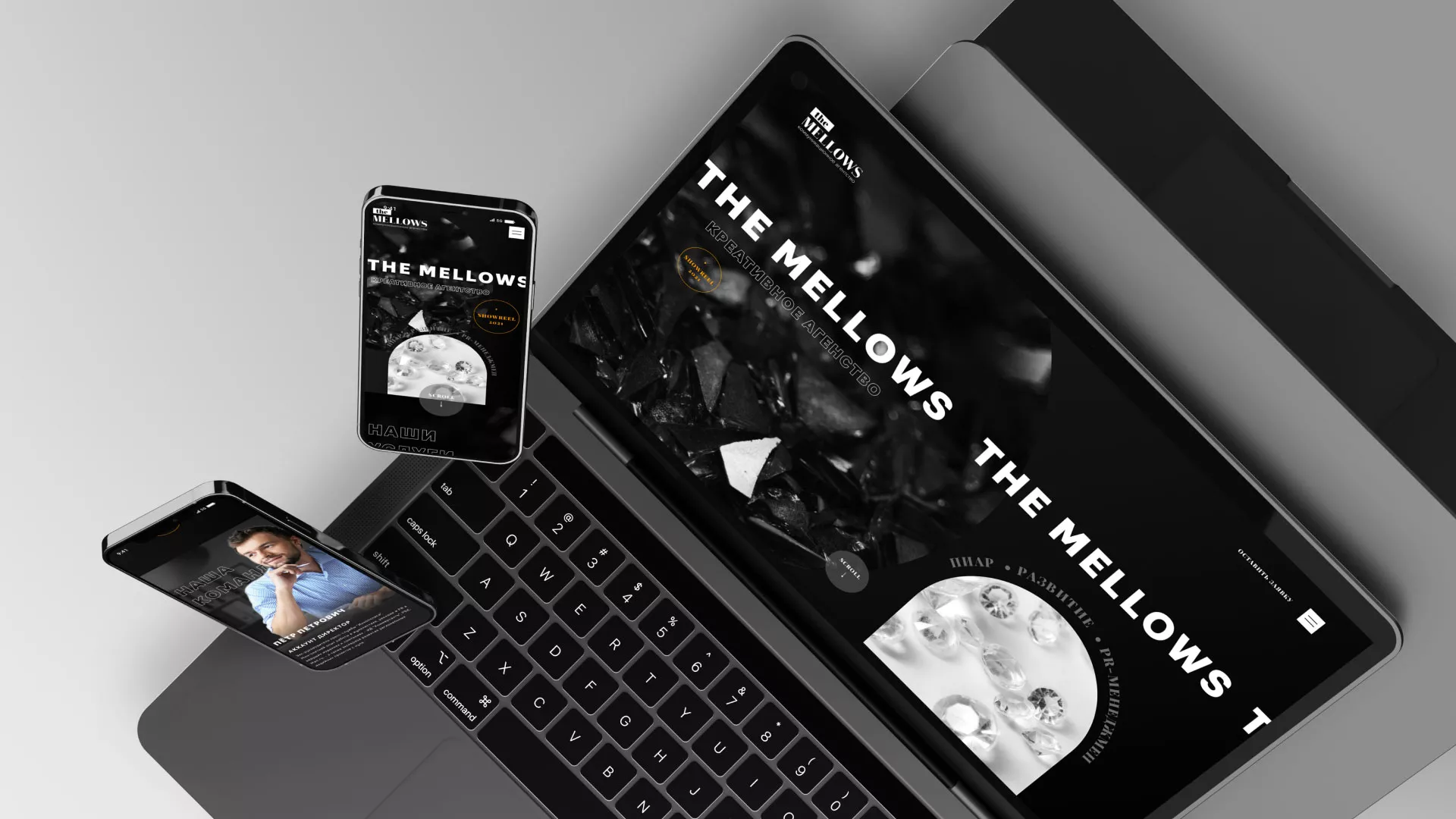 Разработка сайта креативного агентства «The Mellows» в Сельцо